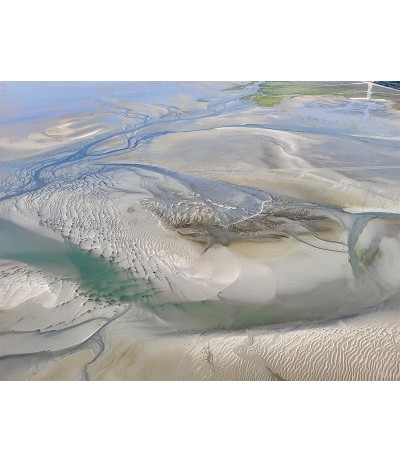 Ailleurs • photo aérienne depuis ULM - baie de Somme